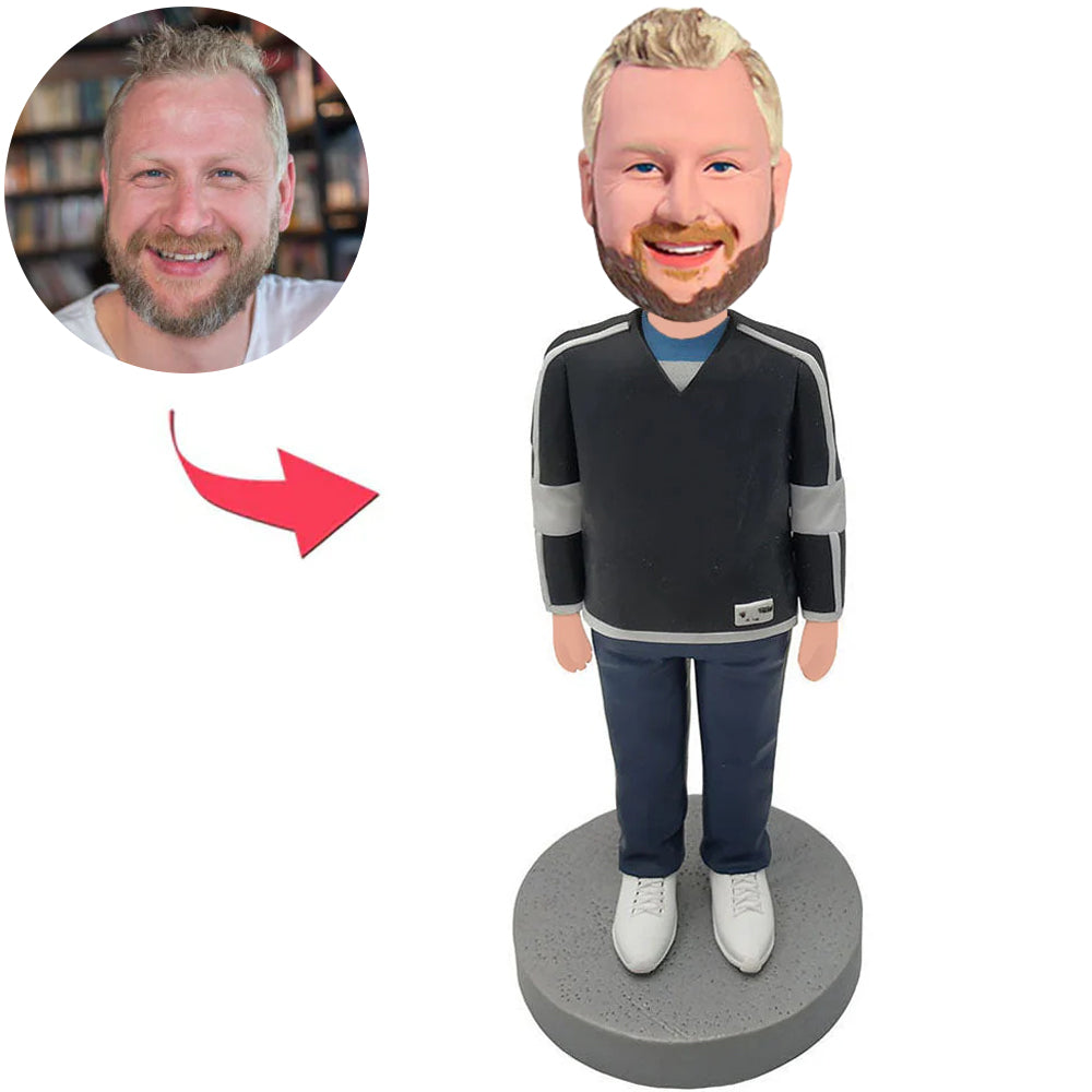 Custom Bobbleheads Cool Man in Sweater