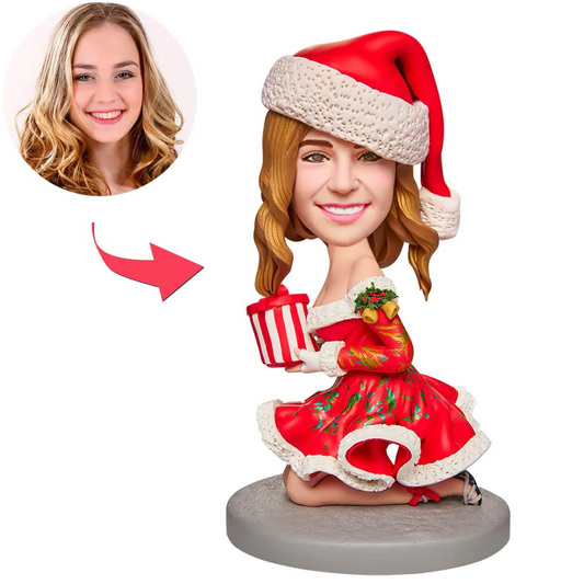 Sexy Christmas Woman Custom Bobbleheads