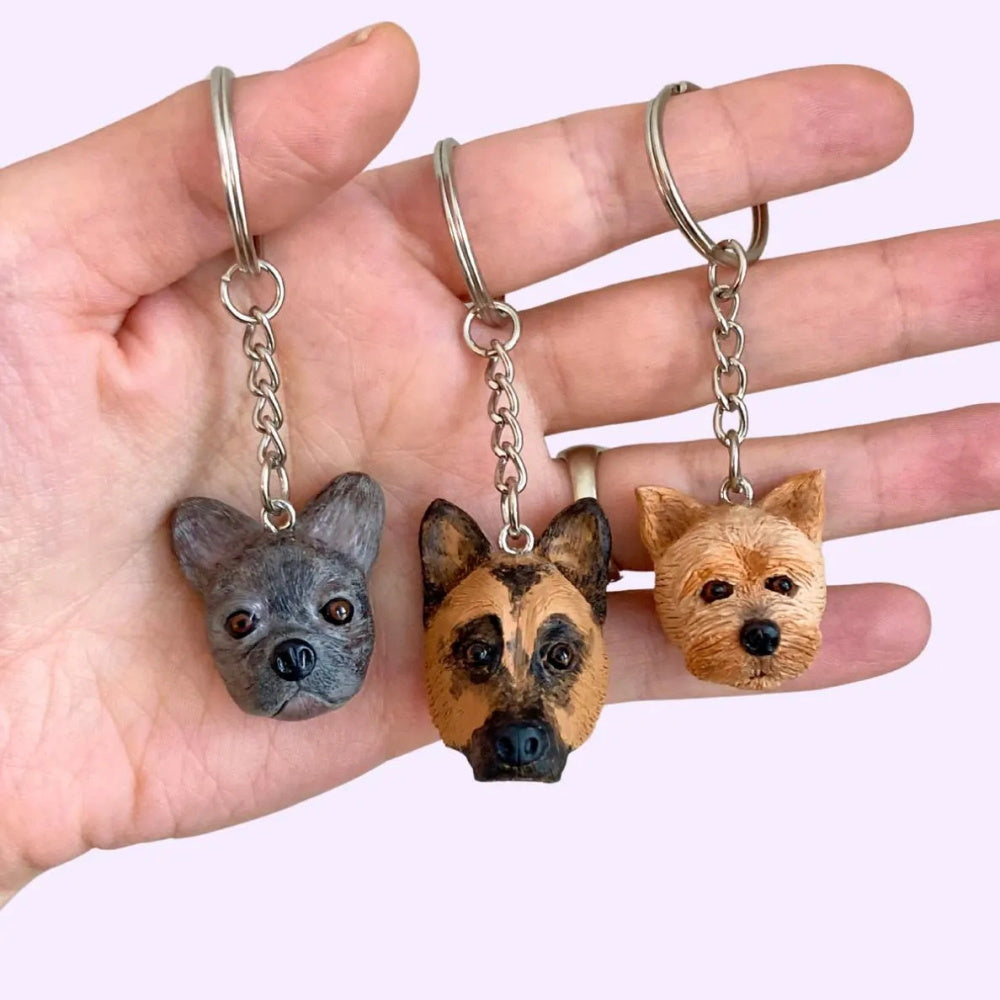 Custom Keychain Bobbleheads Sculpted From Photo