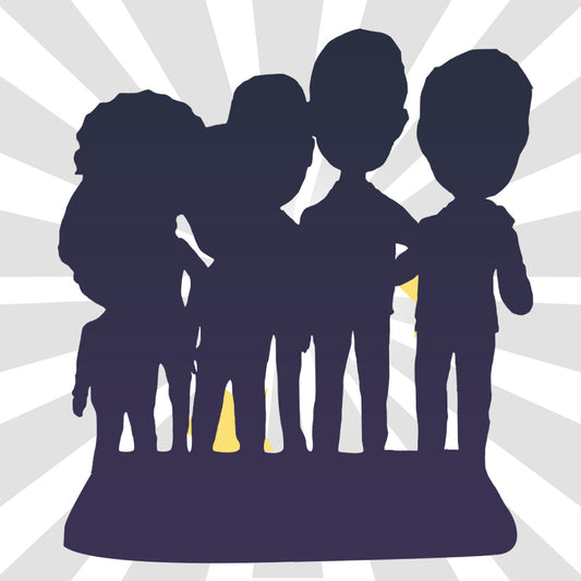 Fully Customizable 6 person Custom Bobblehead