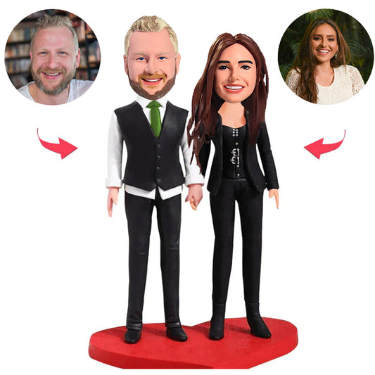 Dress Formally Couple Custom Bobblehead