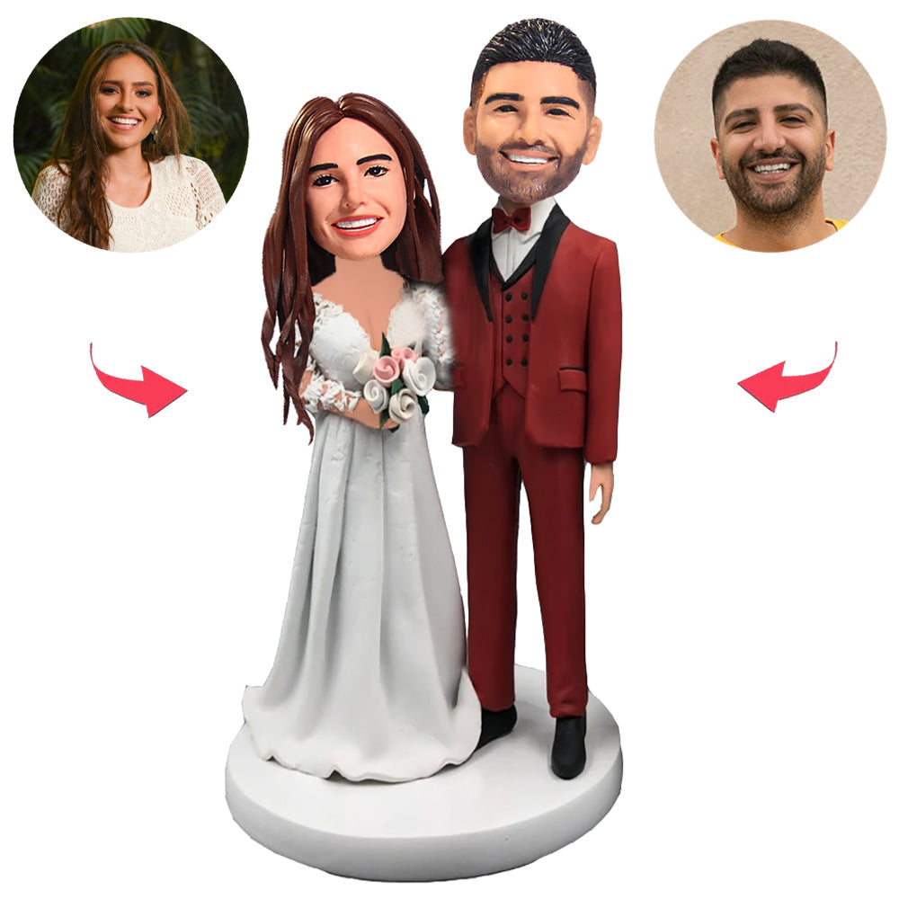 Wedding Clothing Couple Custom Bobblehead