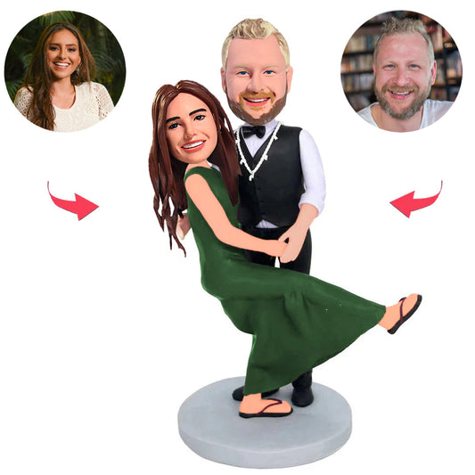 Dance Happy Couple Custom Bobblehead