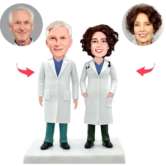 Couple Doctor Custom Bobblehead