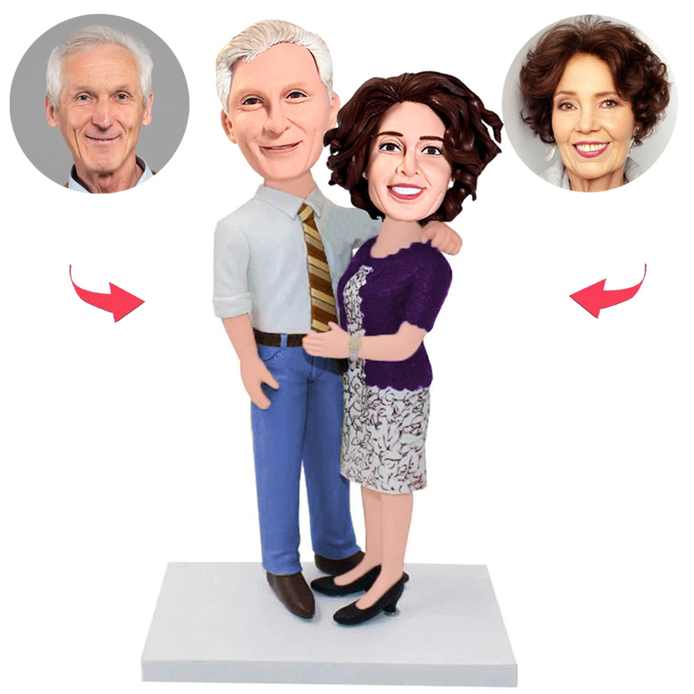 Business Old Couple Custom Bobbleheads