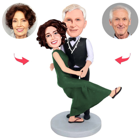 Dancing Old Couple Custom Bobbleheads