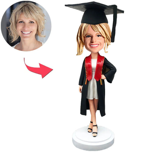 Happy Graduation Woman Custom Bobbleheads