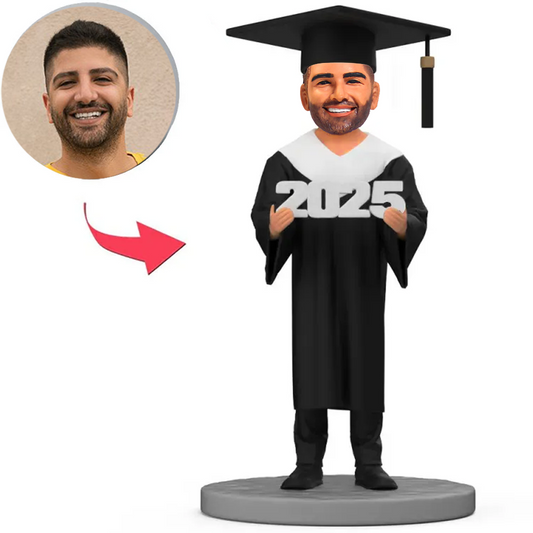Happy Graduation 2025 Man Custom Bobbleheads