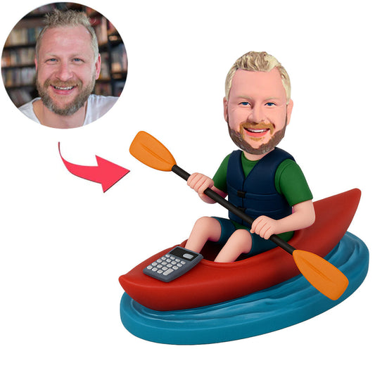 Man with Red Rowing Custom Bobbleheads