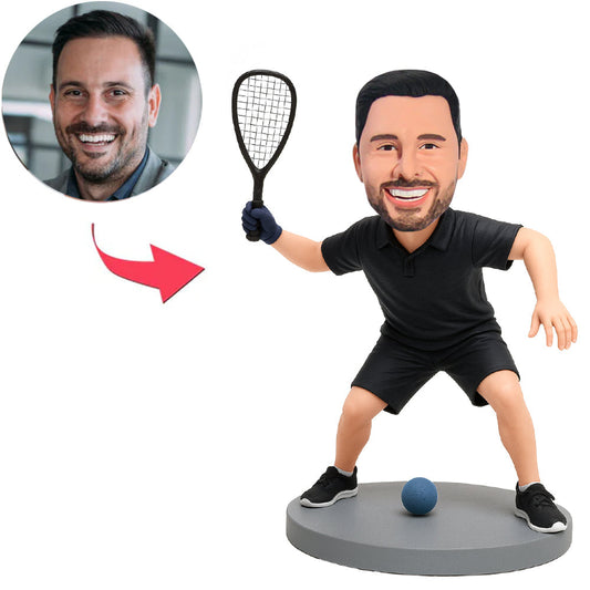 Squash Player Custom Bobbleheads