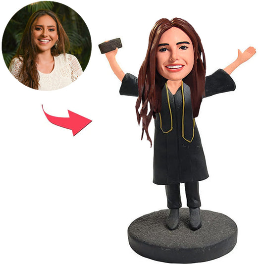 Happy Graduation Girl Custom Bobbleheads