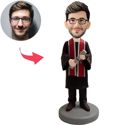 Happy Graduation Boy Custom Bobbleheads
