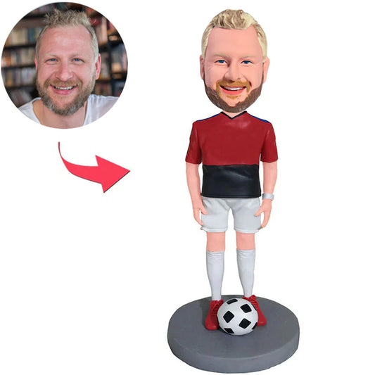 Man Soccer Player Custom Bobbleheads