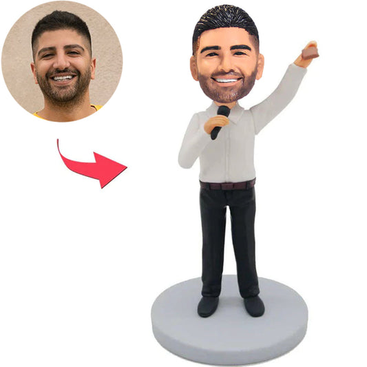 Singing Man Custom Bobbleheads