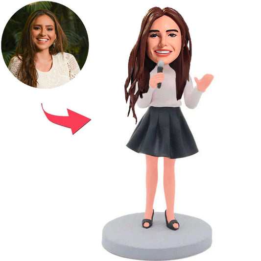 Female Singer Custom Bobbleheads