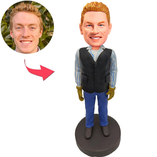 Custom Bobbleheads Worker in Uniform