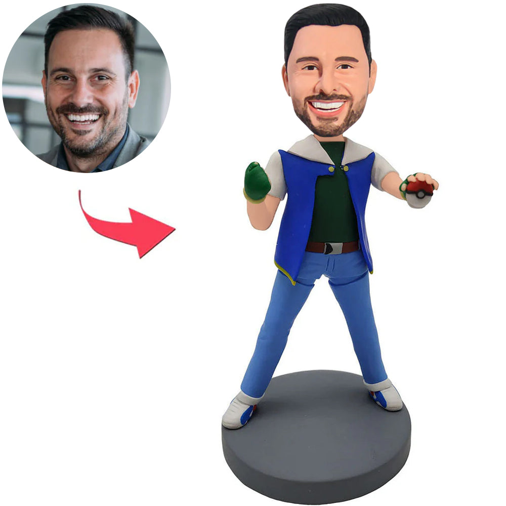 Custom Bobbleheads Happy Casual Man